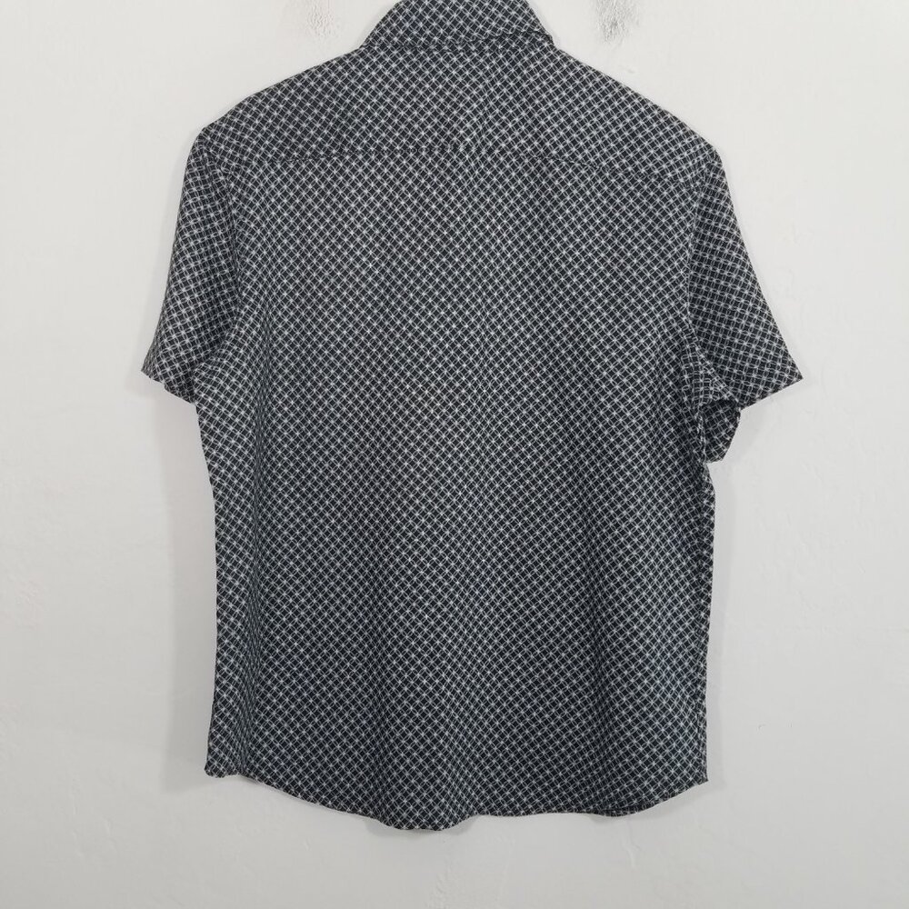 NWT Christian Lacroix 100% Linen Button Down Shirt Long Sleeve Print Size L - Picture 4 of 5
